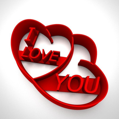 Cookie cutter pack - Two hearts 3D print model