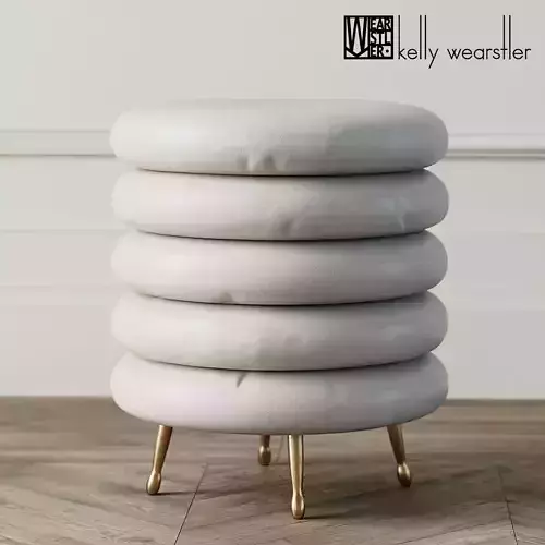 pouf LAUREL STOOL by Kelly Wearstler