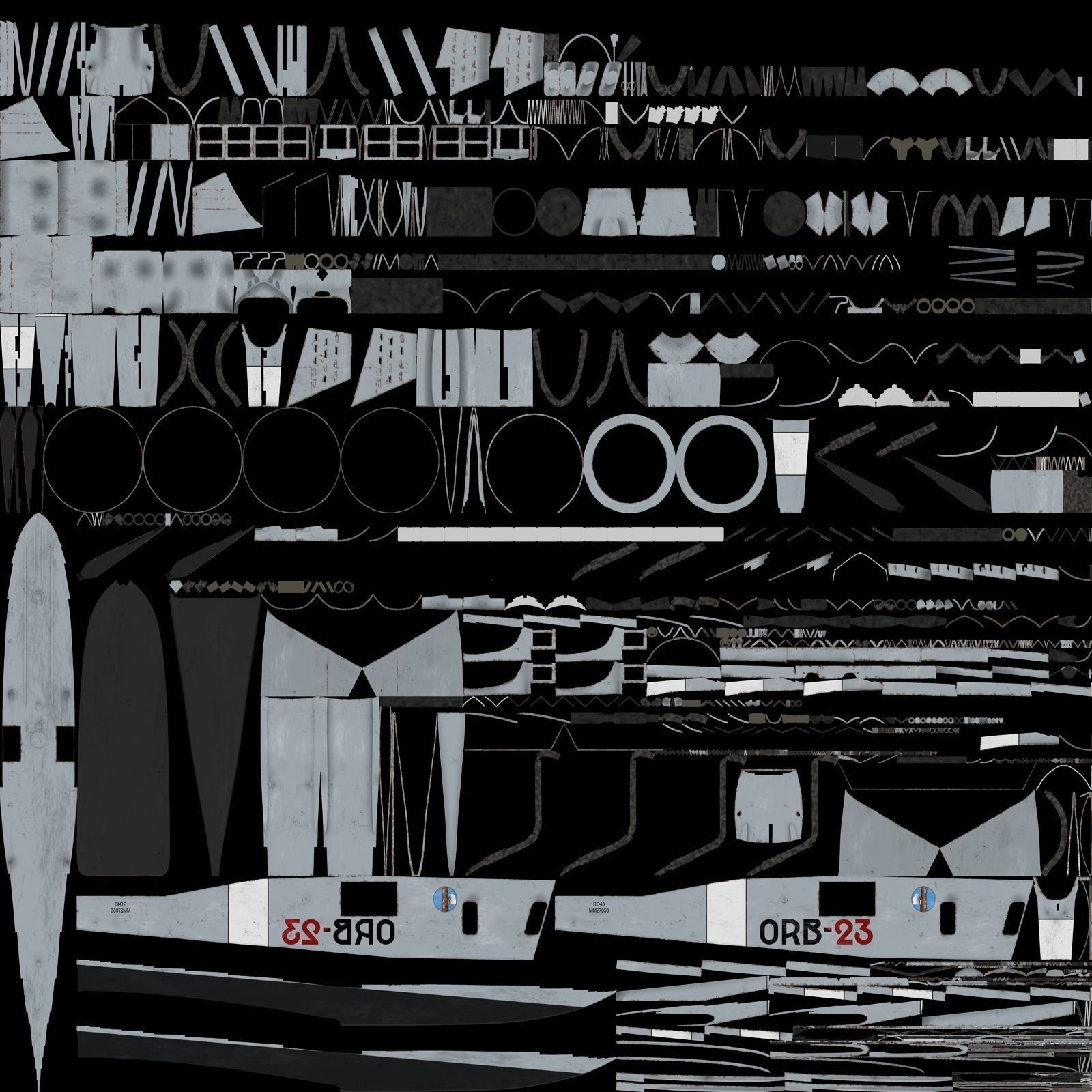 RO43 PACK 5 versions Low-poly 3D model_43