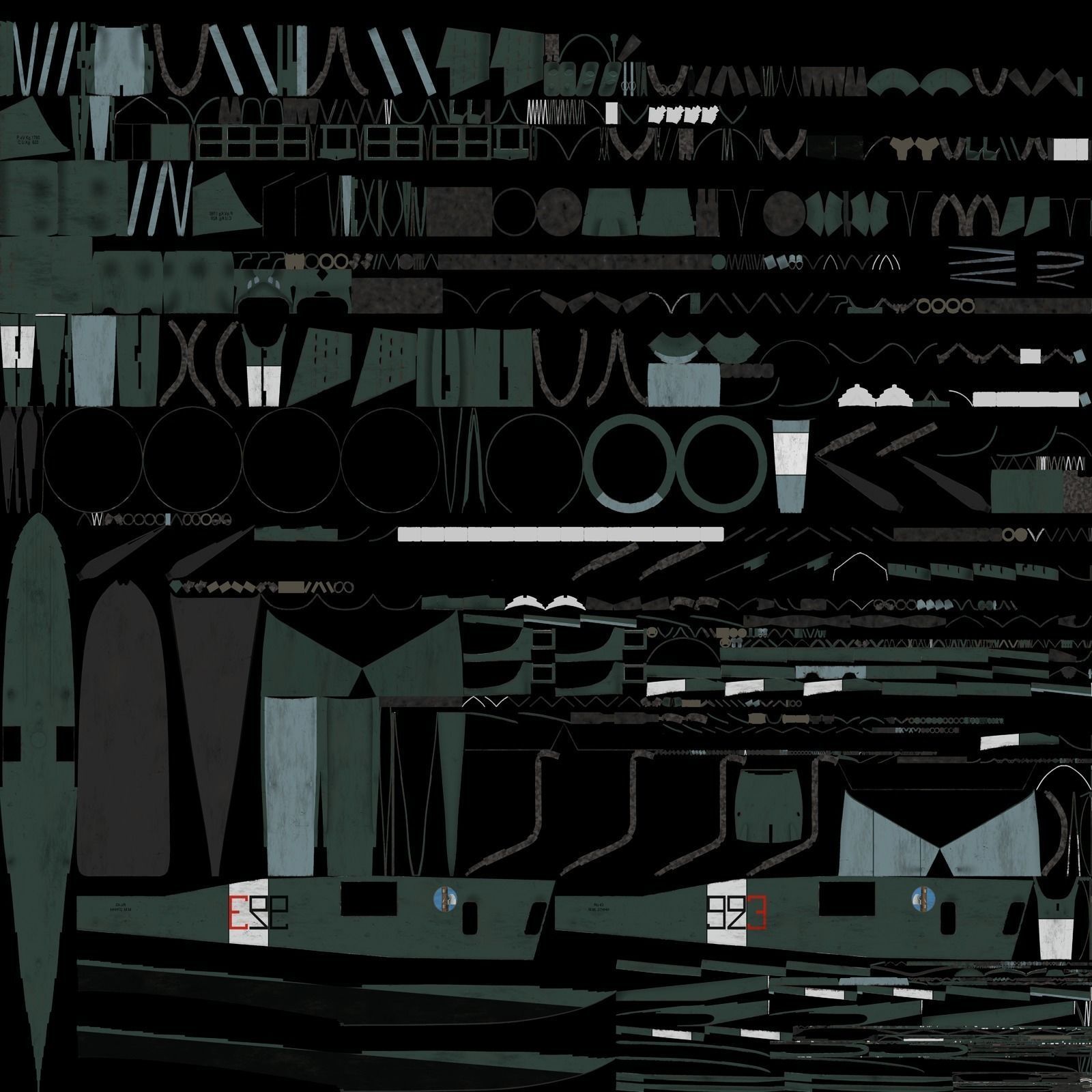 RO43 PACK 5 versions Low-poly 3D model_48