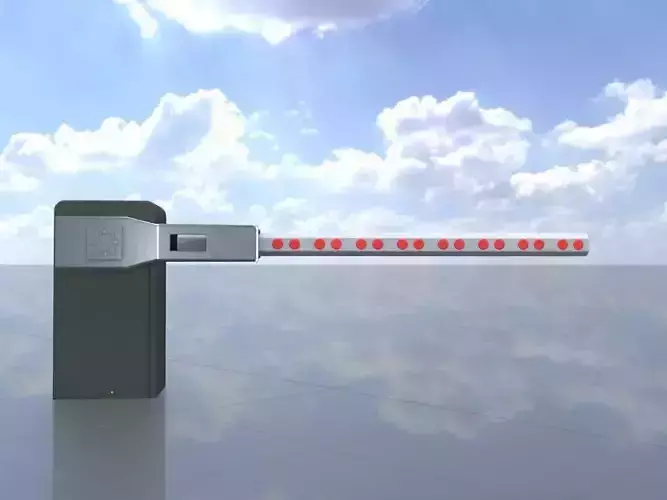 Railway Crossing Barrier 2 m closed