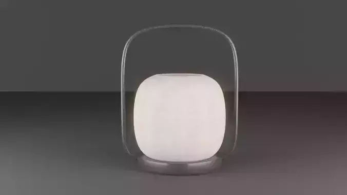Modern Zen Lantern - Minimalist Portable Lamp 3D model