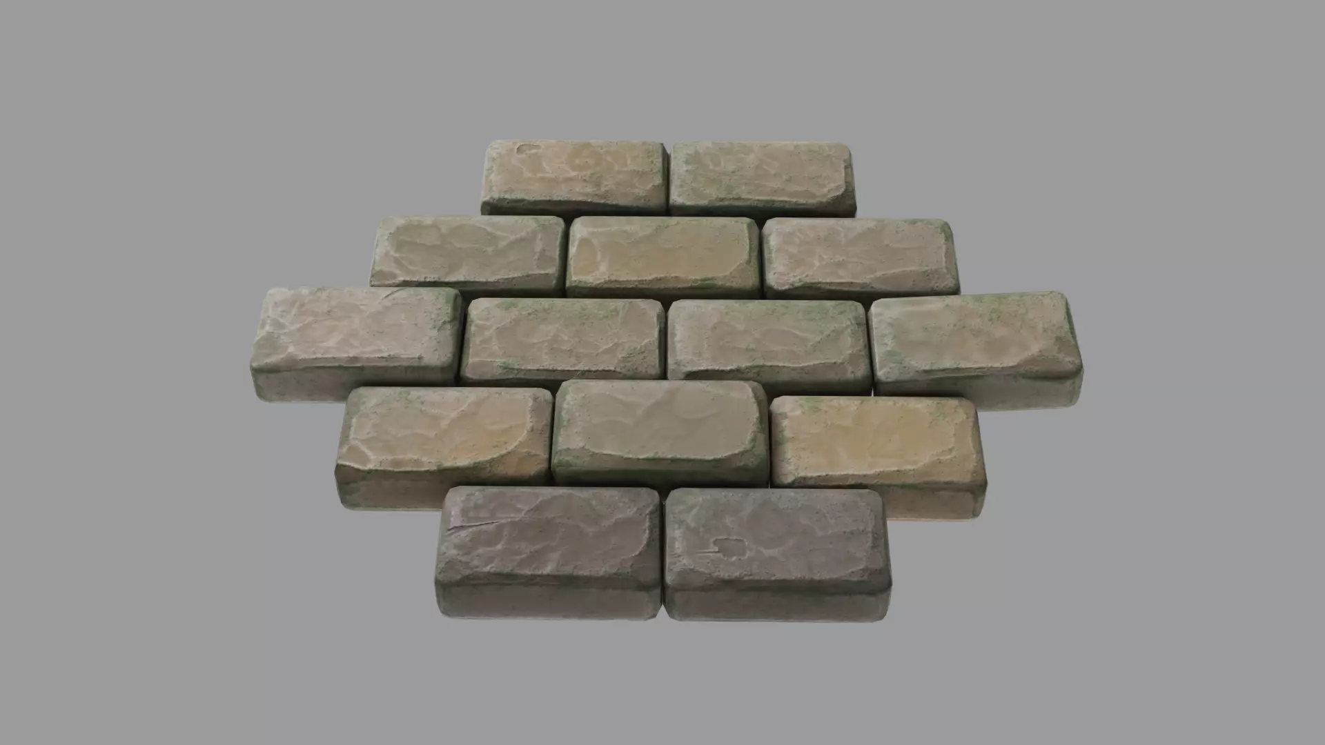 Stylized brick Free low-poly 3D model