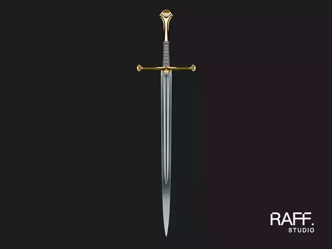 Realistic Medieval Metal Sword - Game and Cinematic