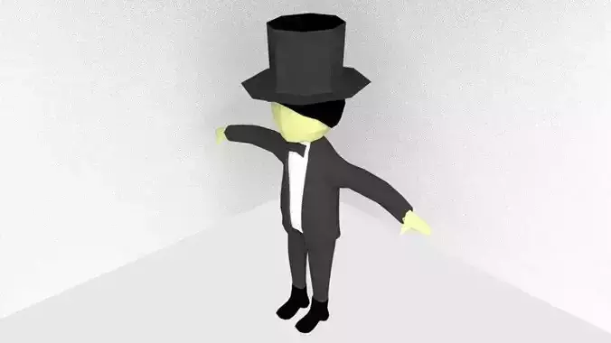 Magician LOWPOLY RIGGED