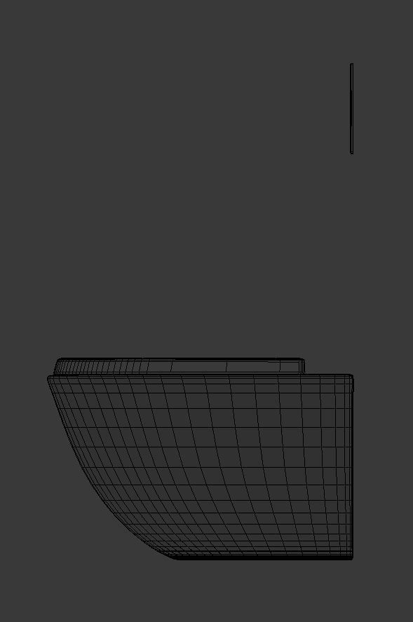 Wall Hung Toilet 3D model_6