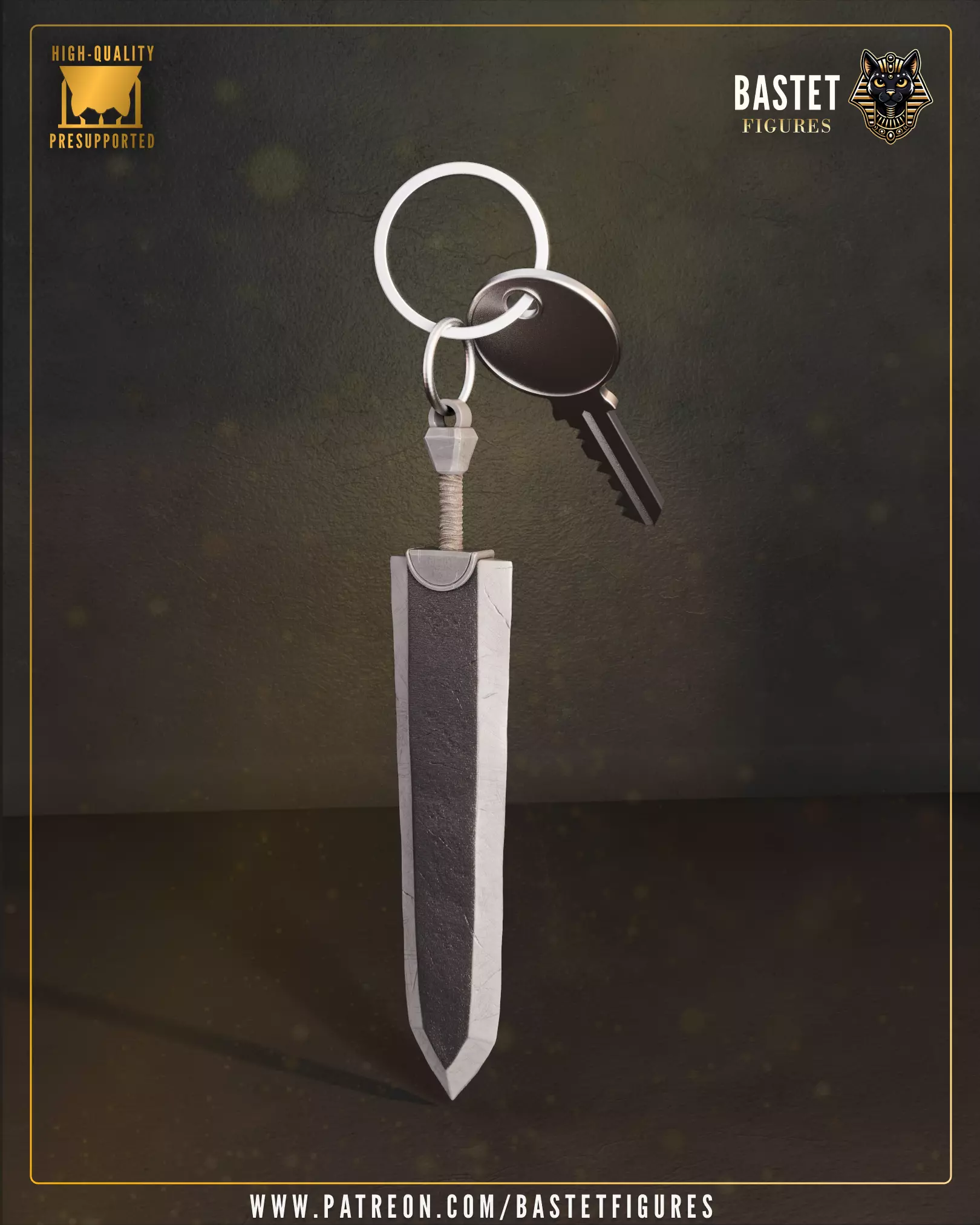 Guts Keychain I Berserk 3D print model