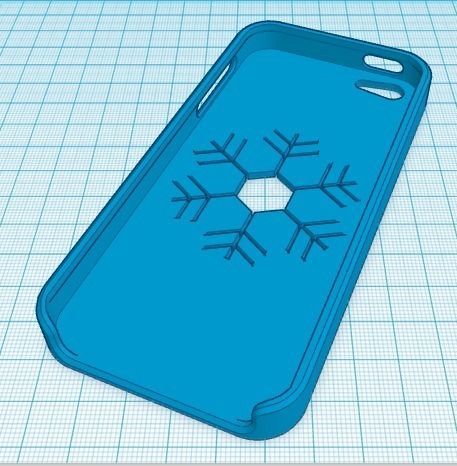 IPHONE 5 SNOW CASE 3D print model