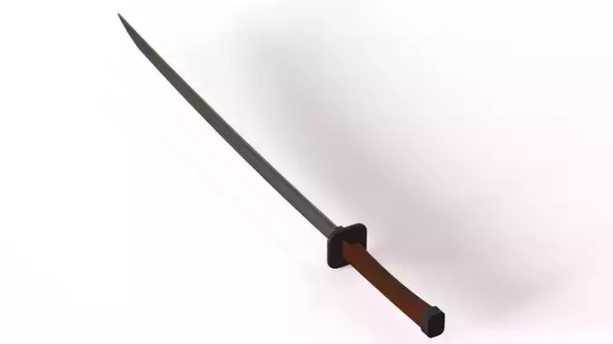Japanese Katana Sword Samurai Weapon 3D Model