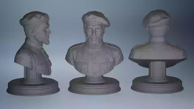Che Guevara Statue - 3D Print Ready