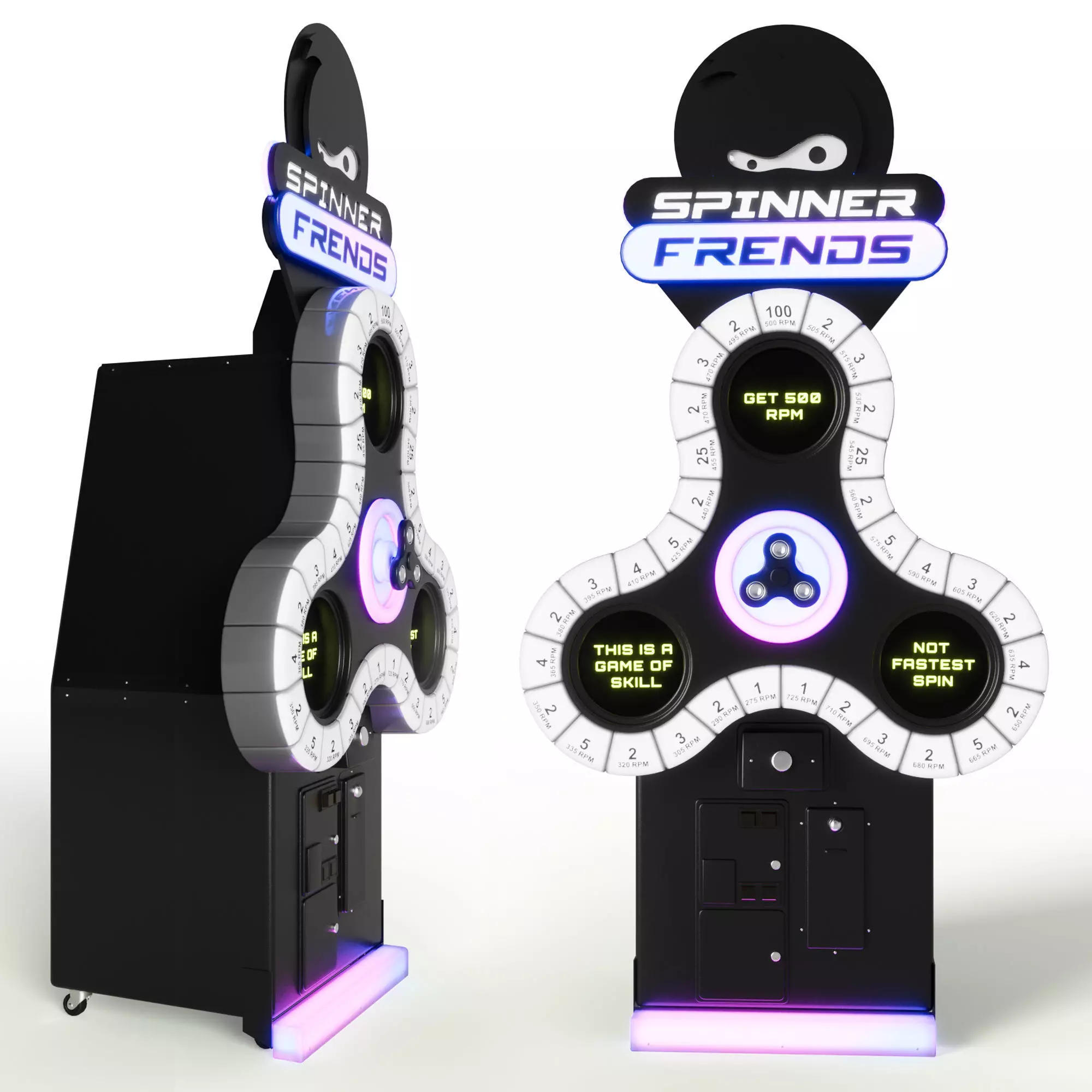 Arcade Machine Spinner Friends - High-Detail 3D Model 3D model