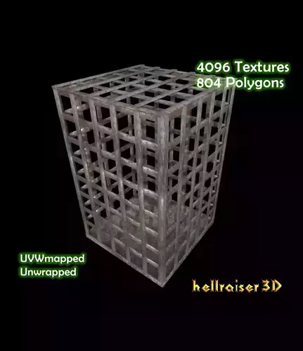 Old Cage - PBR - Textured Low-poly 3D model