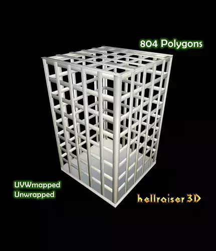 Old Cage Low-poly 3D model