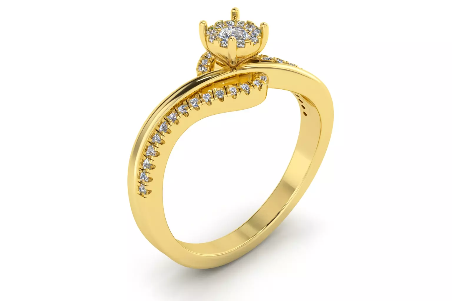 wedding ring 3D print model