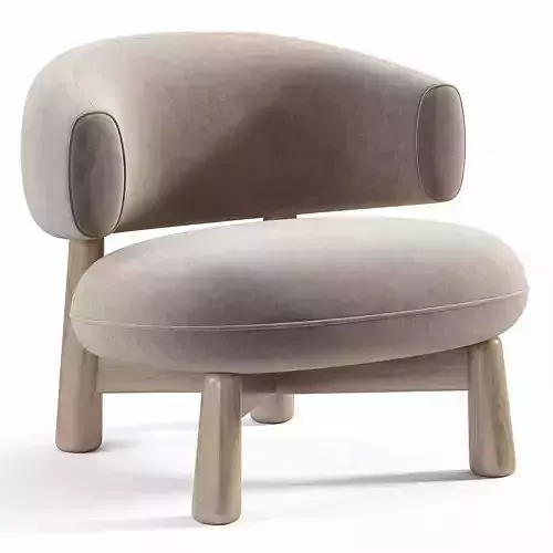 Olaf Armchair Low-poly 3D model 4