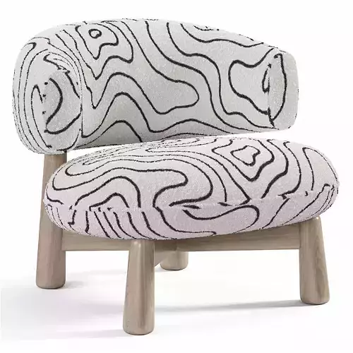 Olaf Armchair Low-poly 3D model