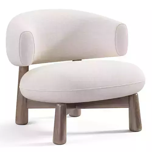 Olaf Armchair Low-poly 3D model 5