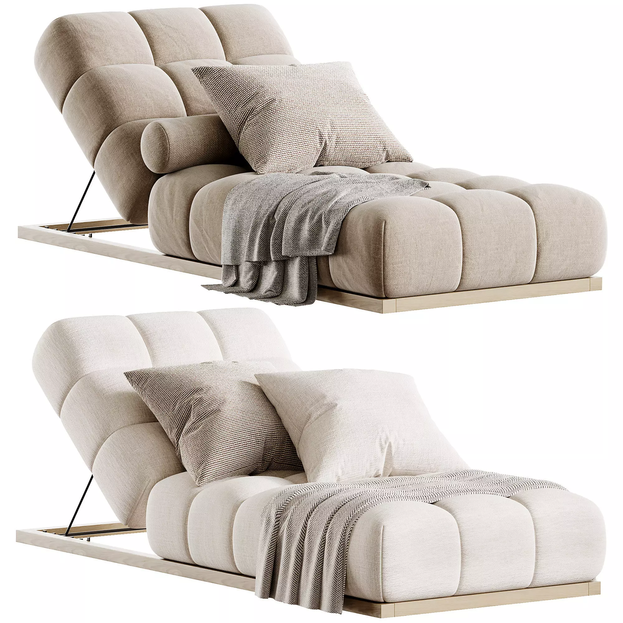 Grattoni Blow Sun Lounger Low-poly 3D model