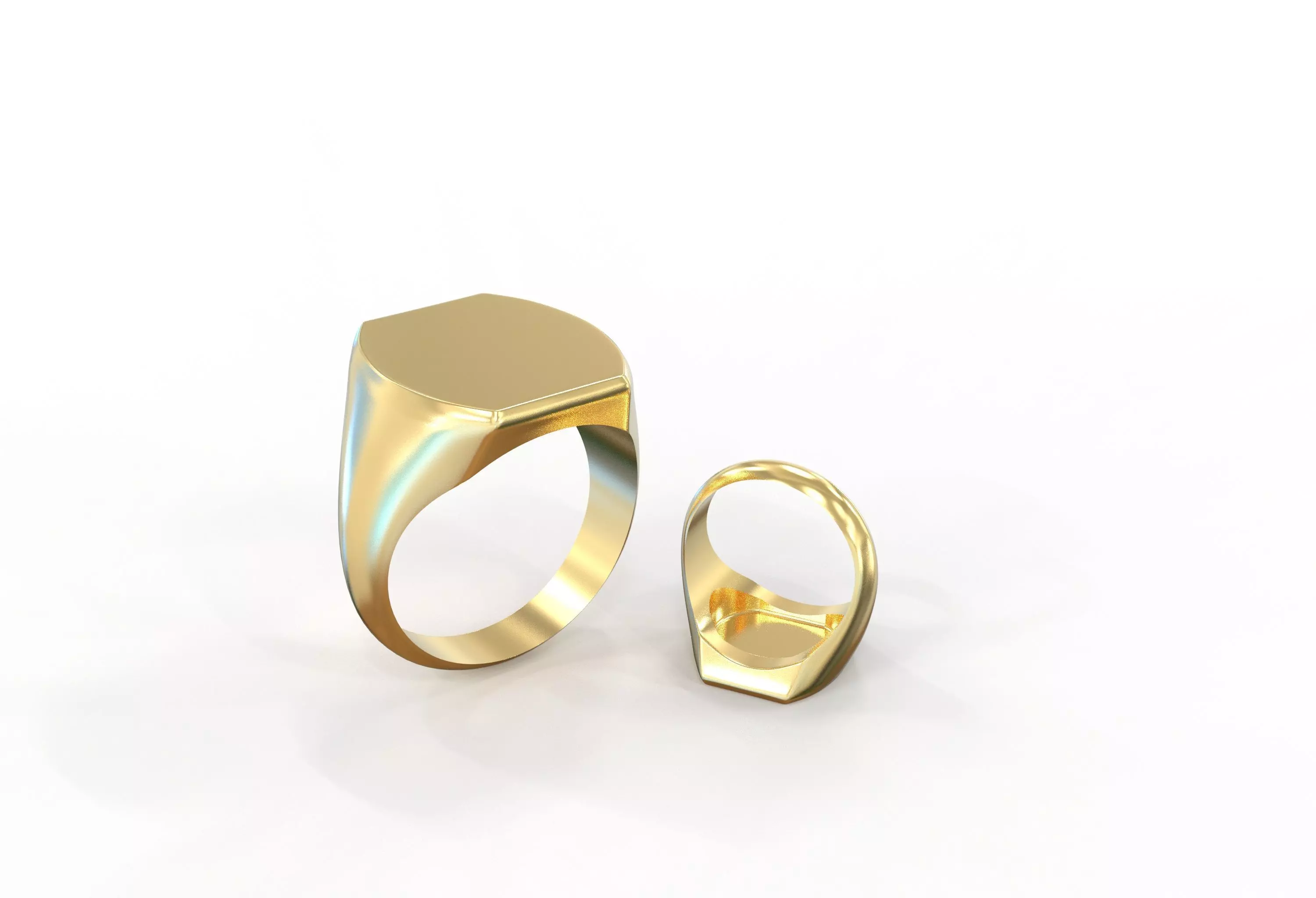 Signet ring 3D print model