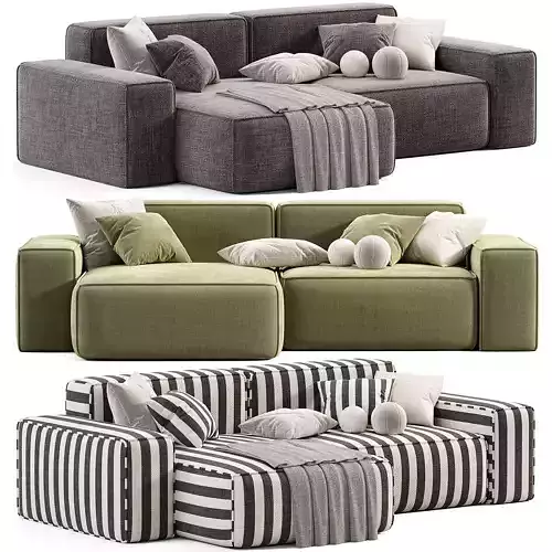 Ecksofa Sirpio Sofa Low-poly 3D model 3