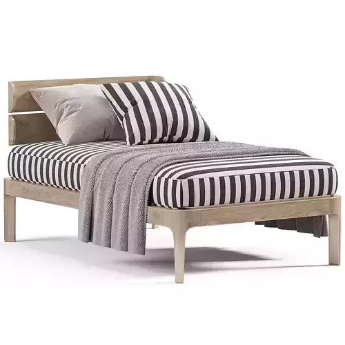 Mediterraneo SunLounger By Gervasoni Low-poly 3D model 4