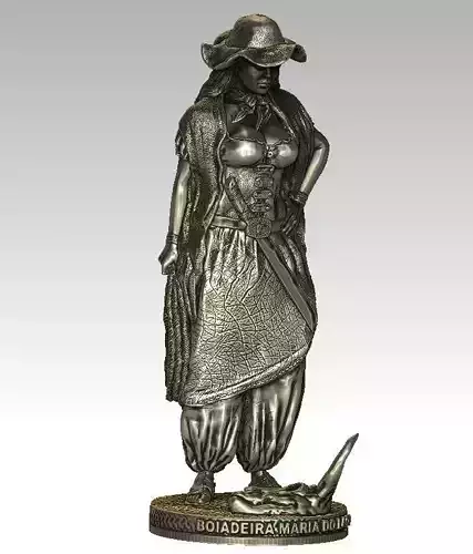 Pomba Gira Boiadeira 3D Printable Statue