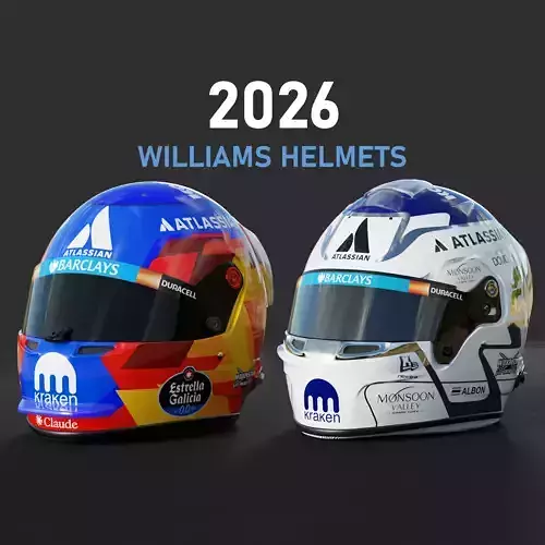 F1 Williams Team Helmets 2026