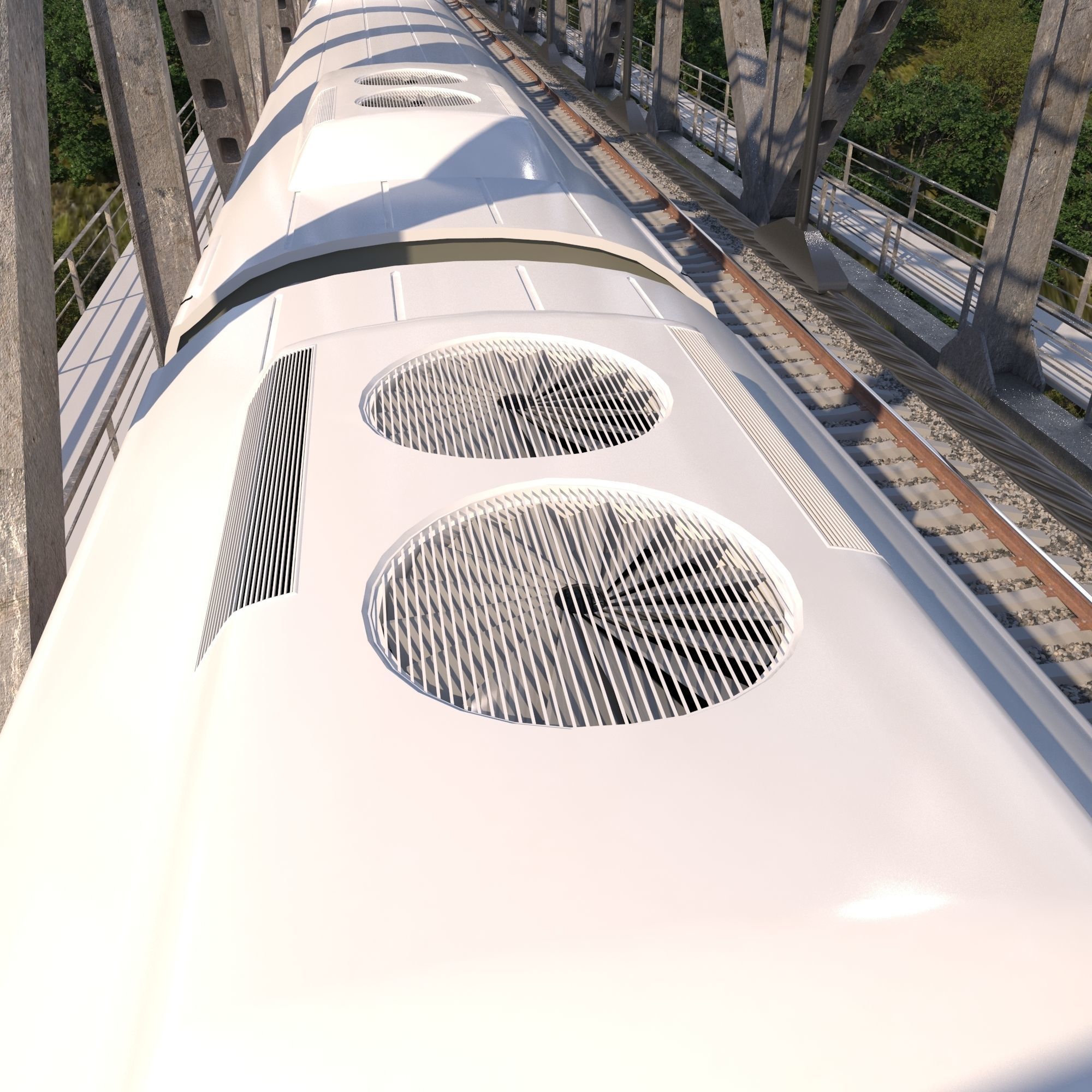 High-speed train ICE 3 Siemens Velaro E Germany 3D model_1