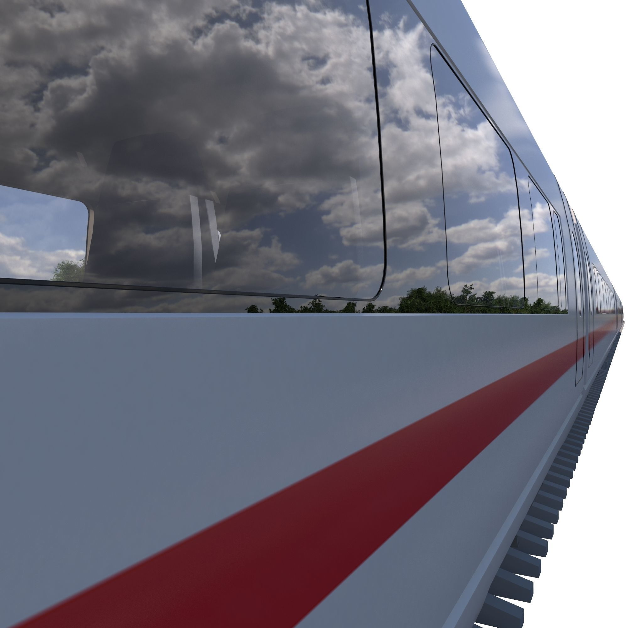 High-speed train ICE 3 Siemens Velaro E Germany 3D model_12