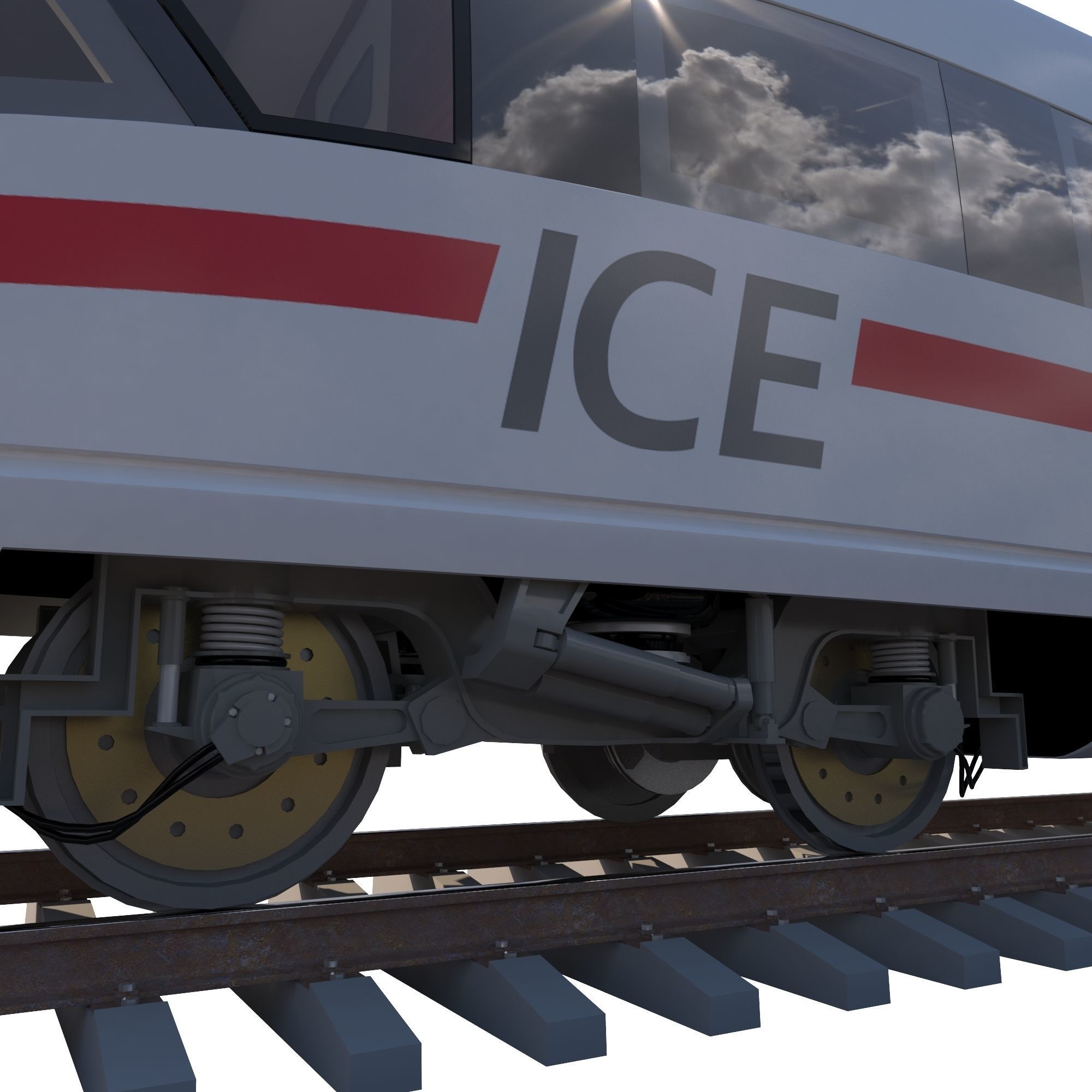 High-speed train ICE 3 Siemens Velaro E Germany 3D model_11