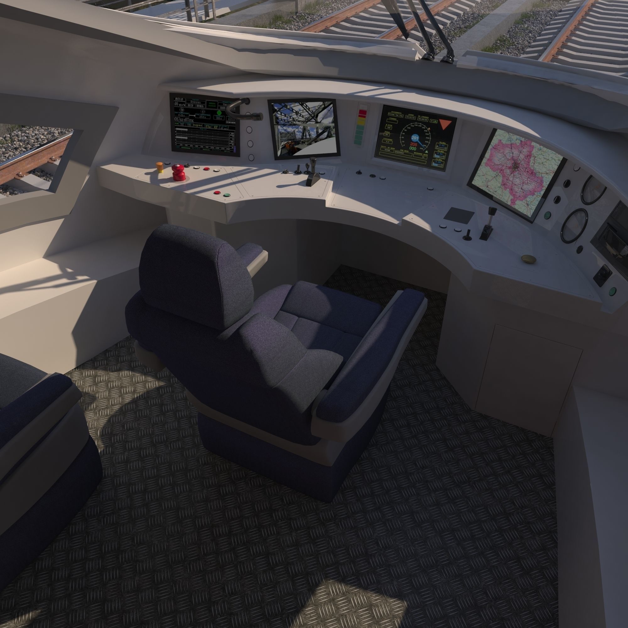 High-speed train ICE 3 Siemens Velaro E Germany 3D model_7