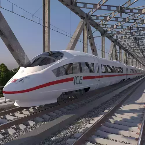 High-speed train ICE 3 Siemens Velaro E Germany 3D model