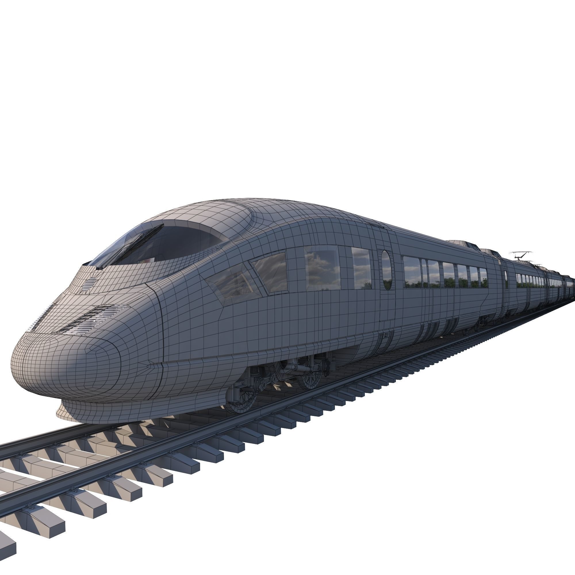 High-speed train ICE 3 Siemens Velaro E Germany 3D model_16
