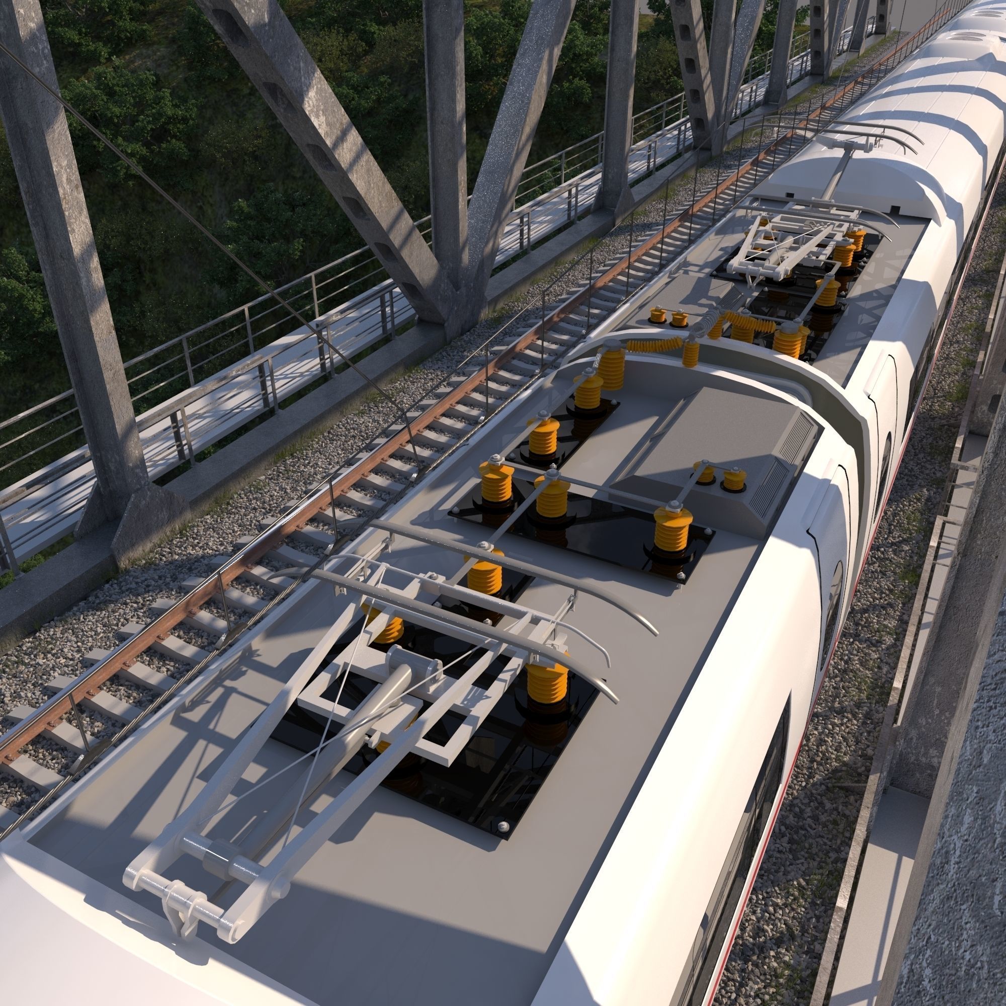 High-speed train ICE 3 Siemens Velaro E Germany 3D model_5