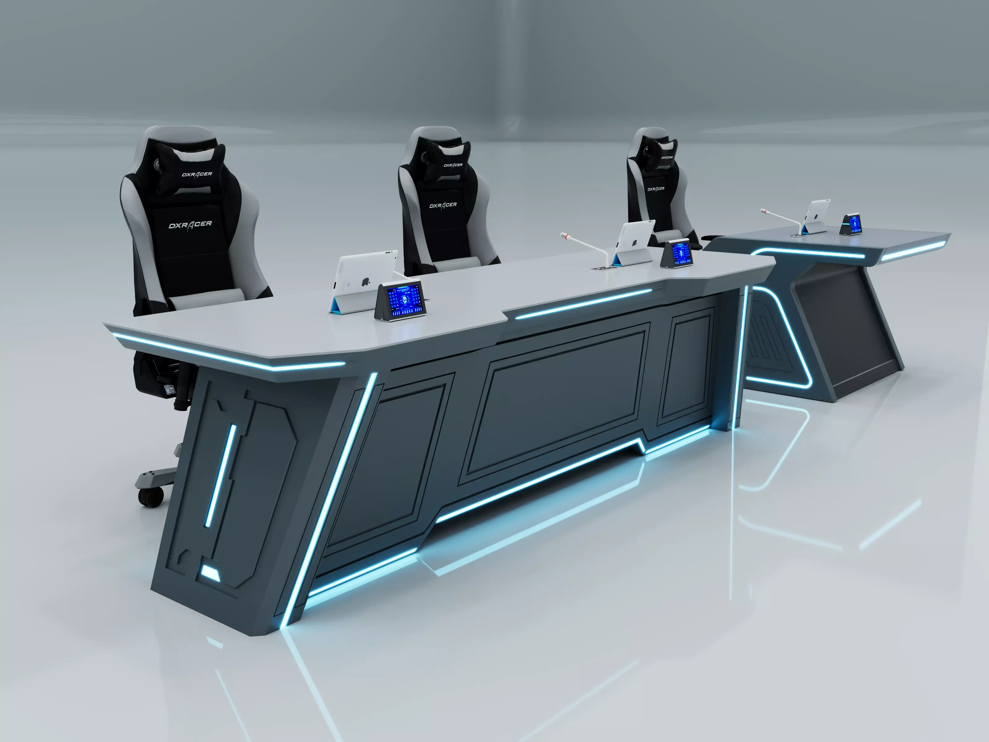 sci-fi command center 3D model