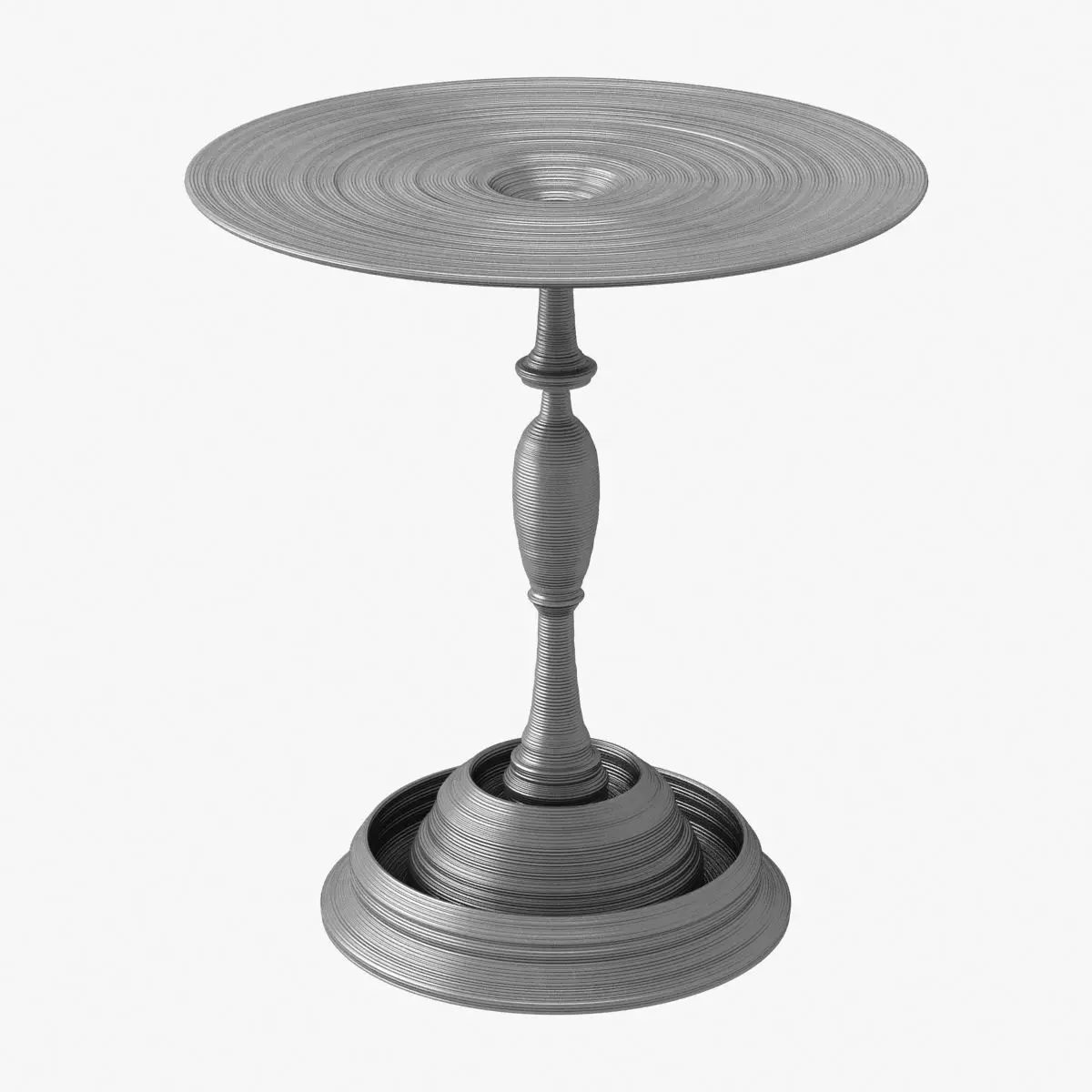 SEBASTIAN BRAJKOVIC  LATHE TABLE 450 DARK GREY 3D model_0