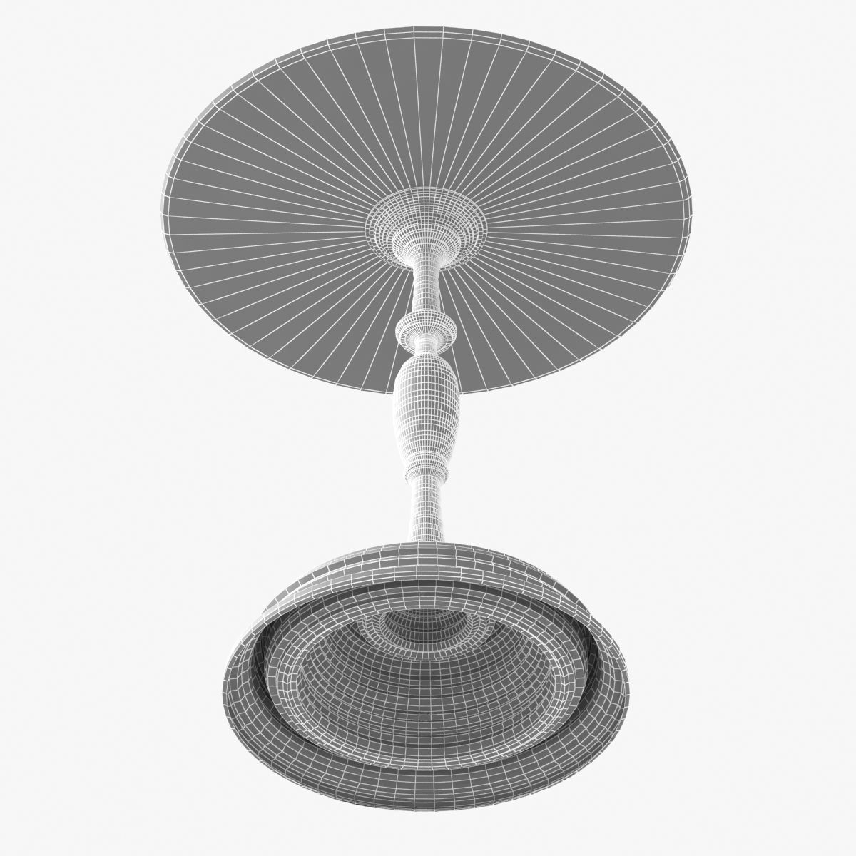 SEBASTIAN BRAJKOVIC  LATHE TABLE 450 DARK GREY 3D model_3