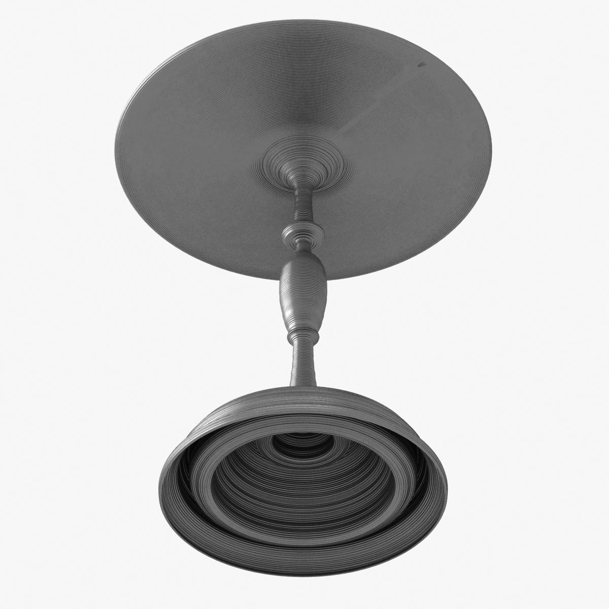 SEBASTIAN BRAJKOVIC  LATHE TABLE 450 DARK GREY 3D model_4