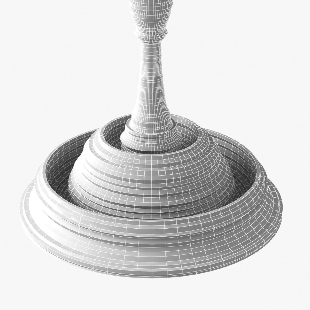 SEBASTIAN BRAJKOVIC  LATHE TABLE 450 DARK GREY 3D model_7