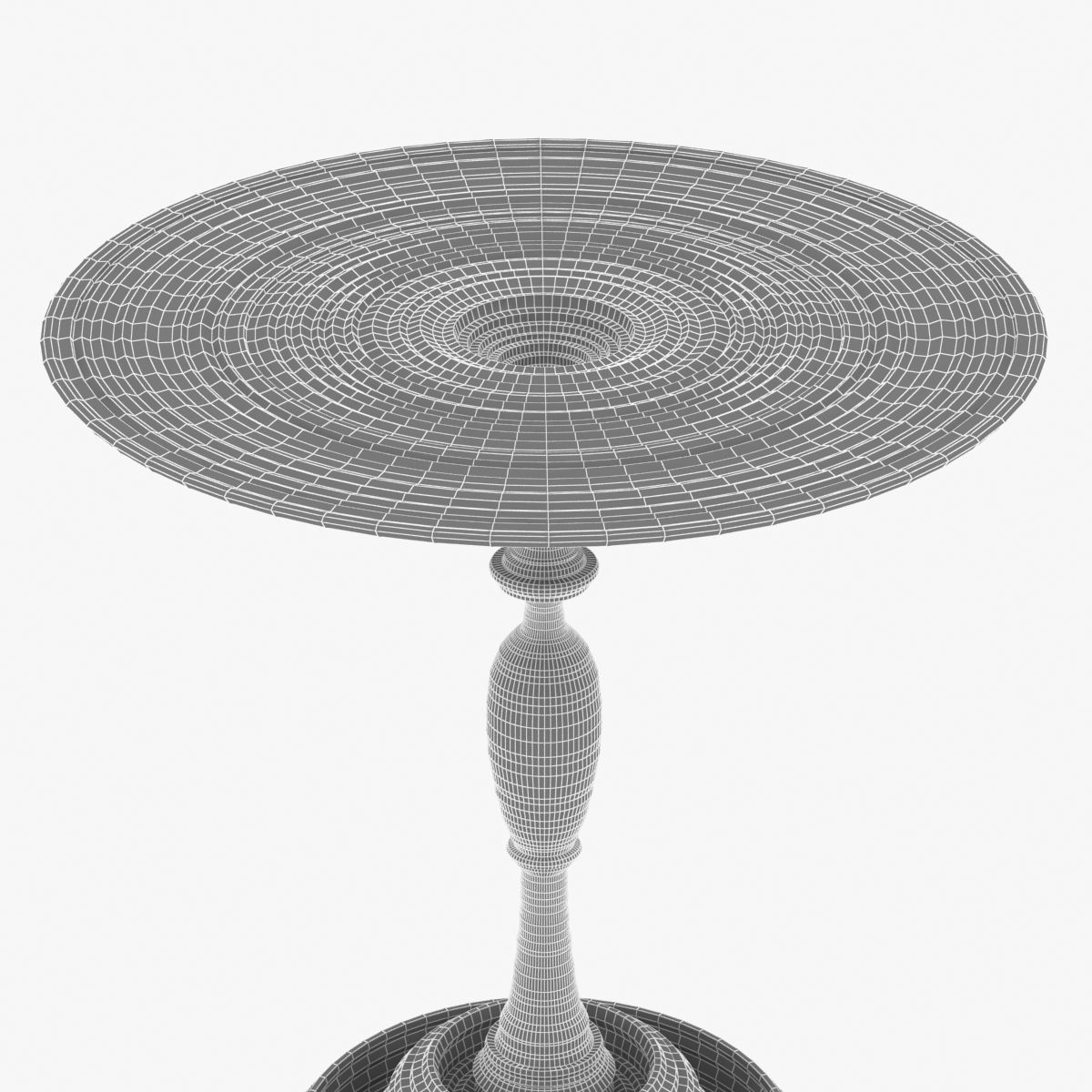 SEBASTIAN BRAJKOVIC  LATHE TABLE 450 DARK GREY 3D model_6