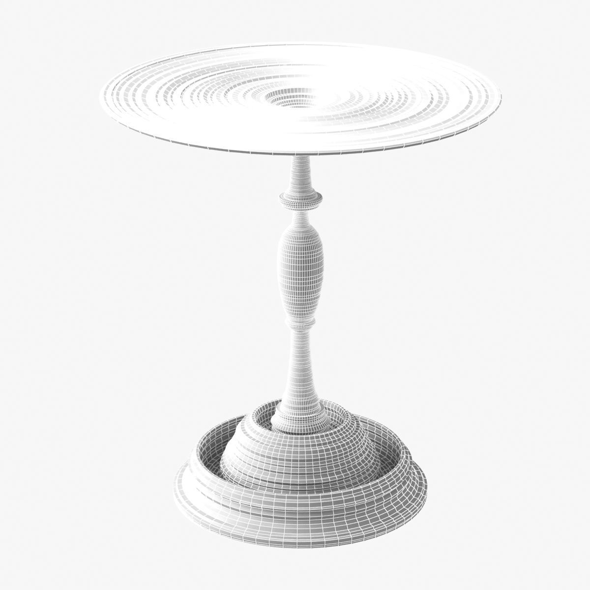 SEBASTIAN BRAJKOVIC  LATHE TABLE 450 DARK GREY 3D model_8