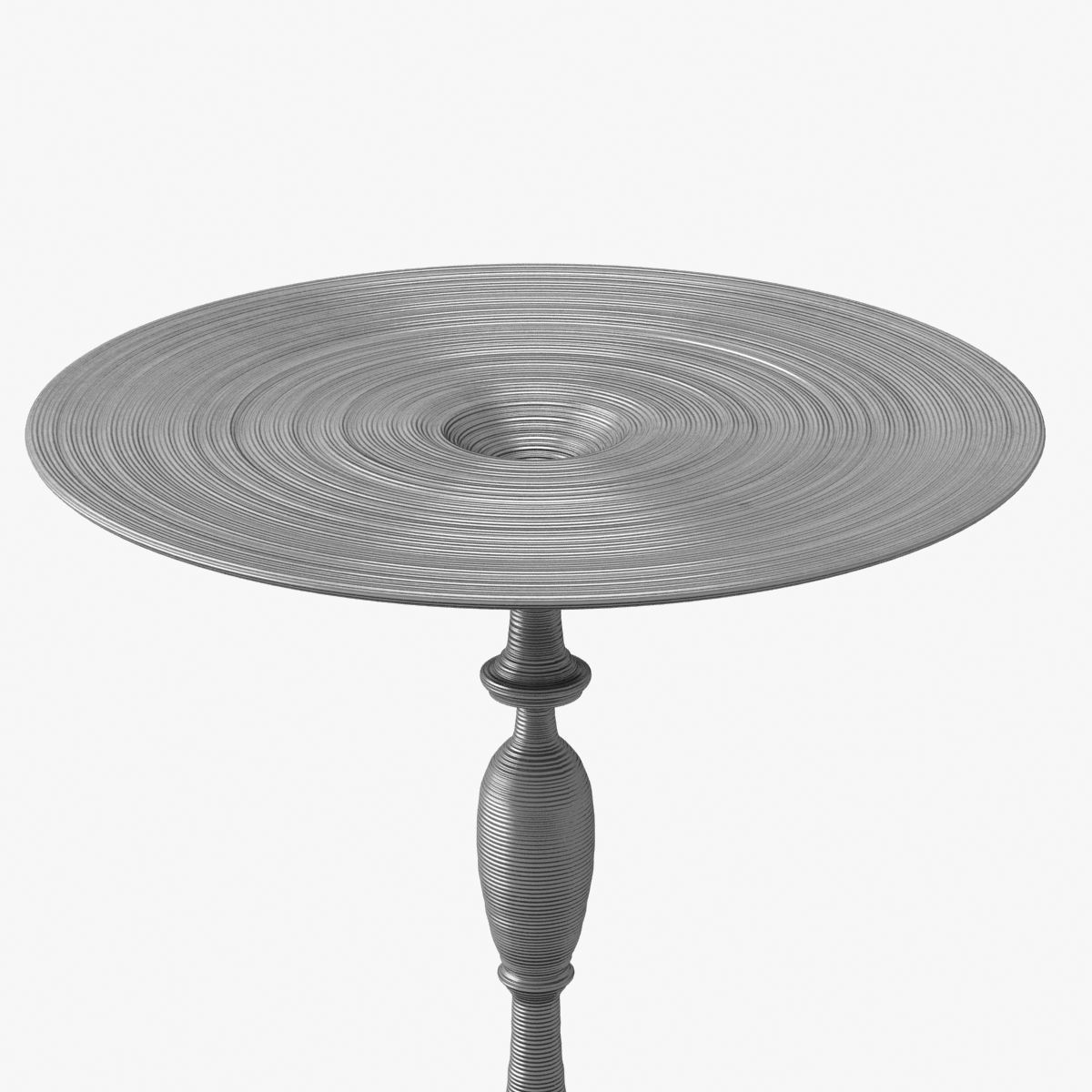 SEBASTIAN BRAJKOVIC  LATHE TABLE 450 DARK GREY 3D model_2