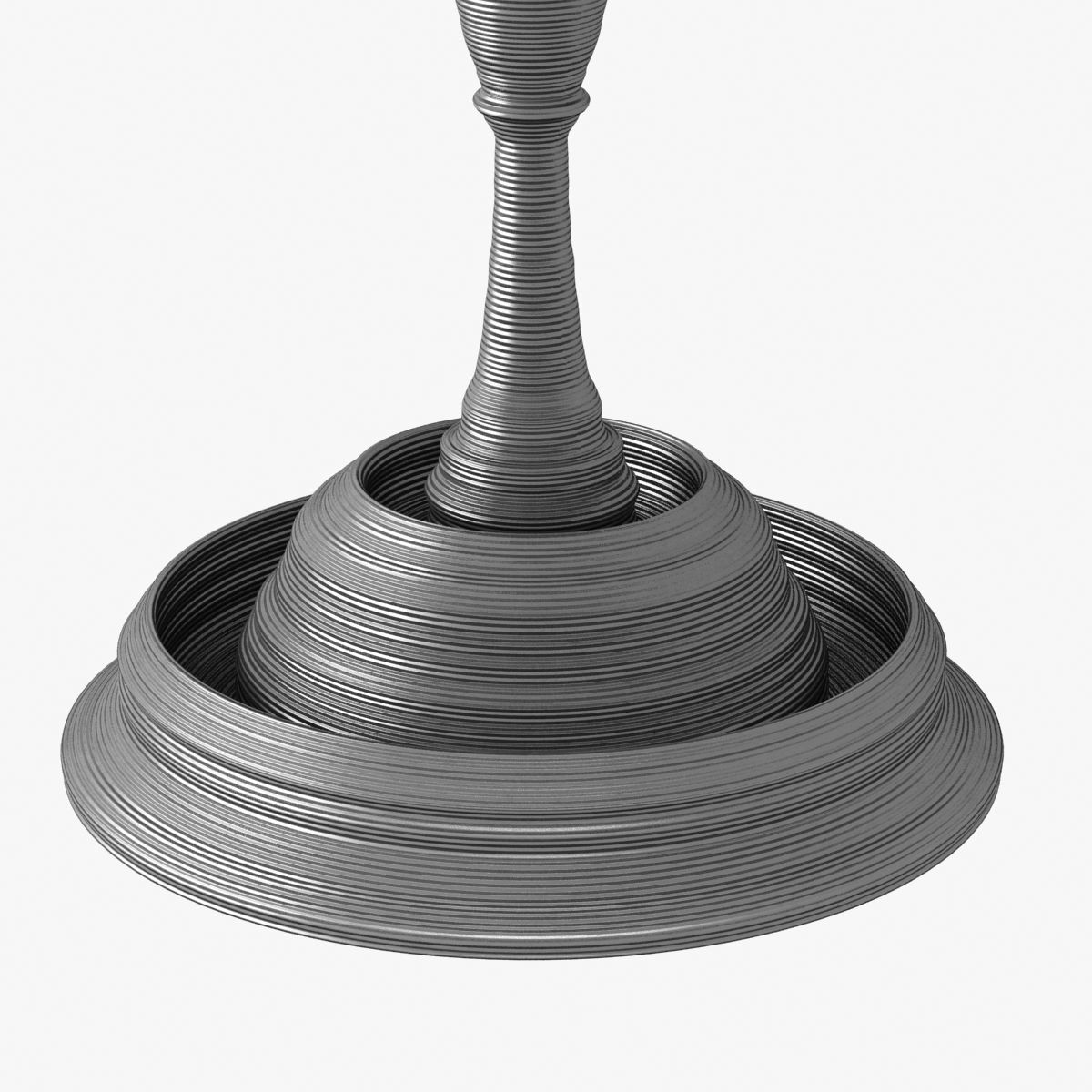 SEBASTIAN BRAJKOVIC  LATHE TABLE 450 DARK GREY 3D model_1