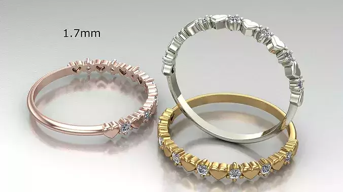 Women is heart shaped ring 