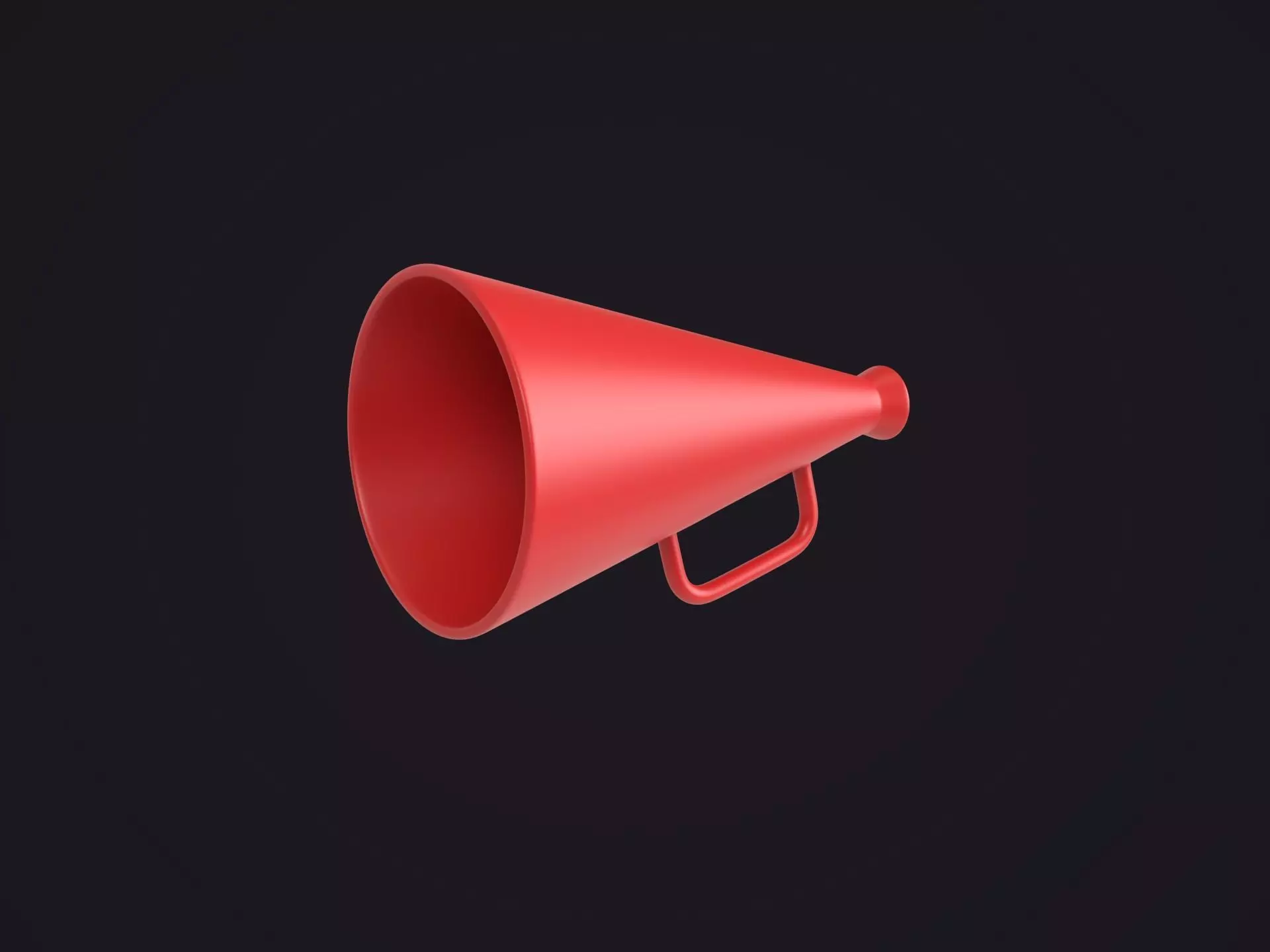 Red Megaphone 3D model