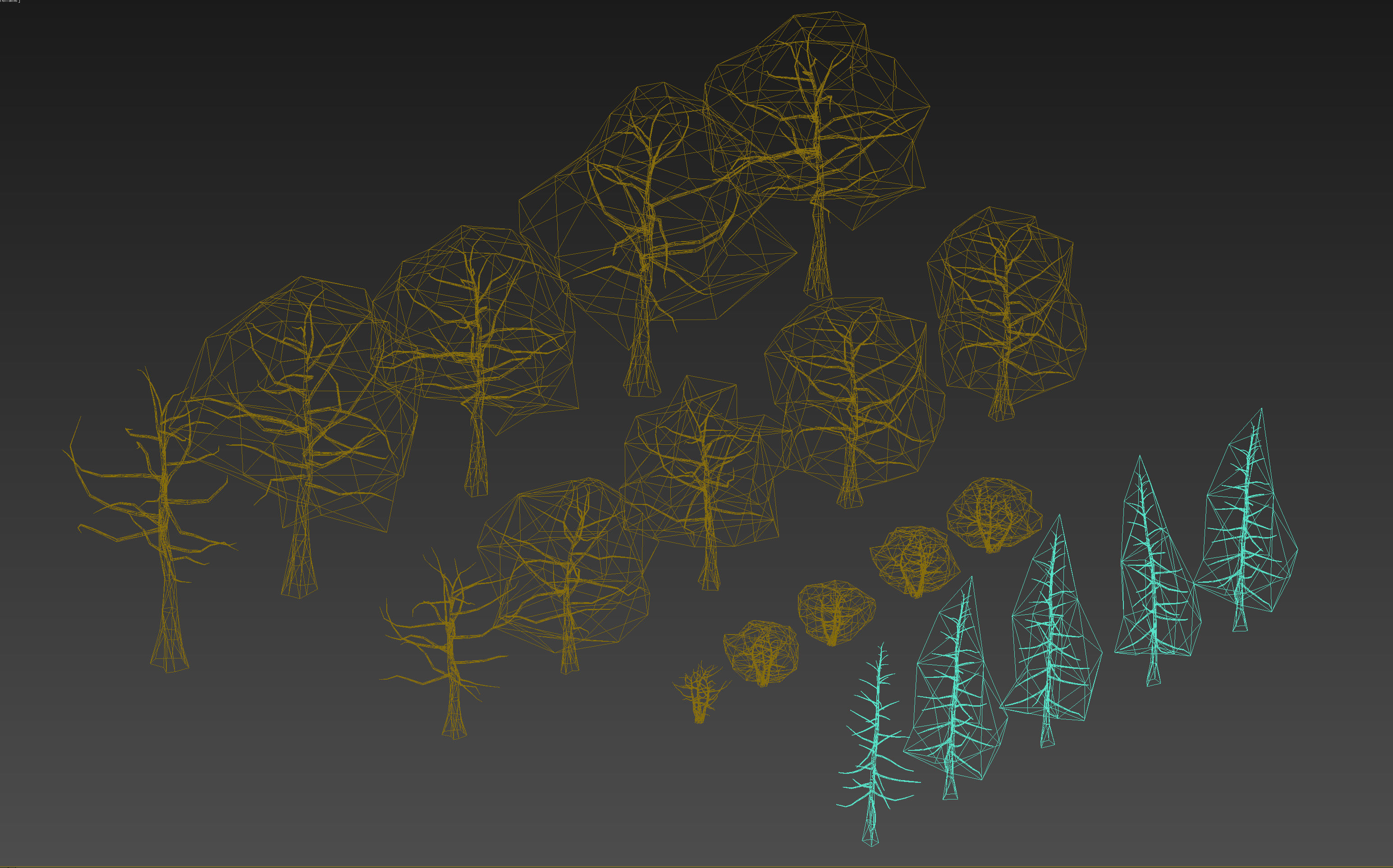 Low poly trees Pack Free low-poly 3D model_5