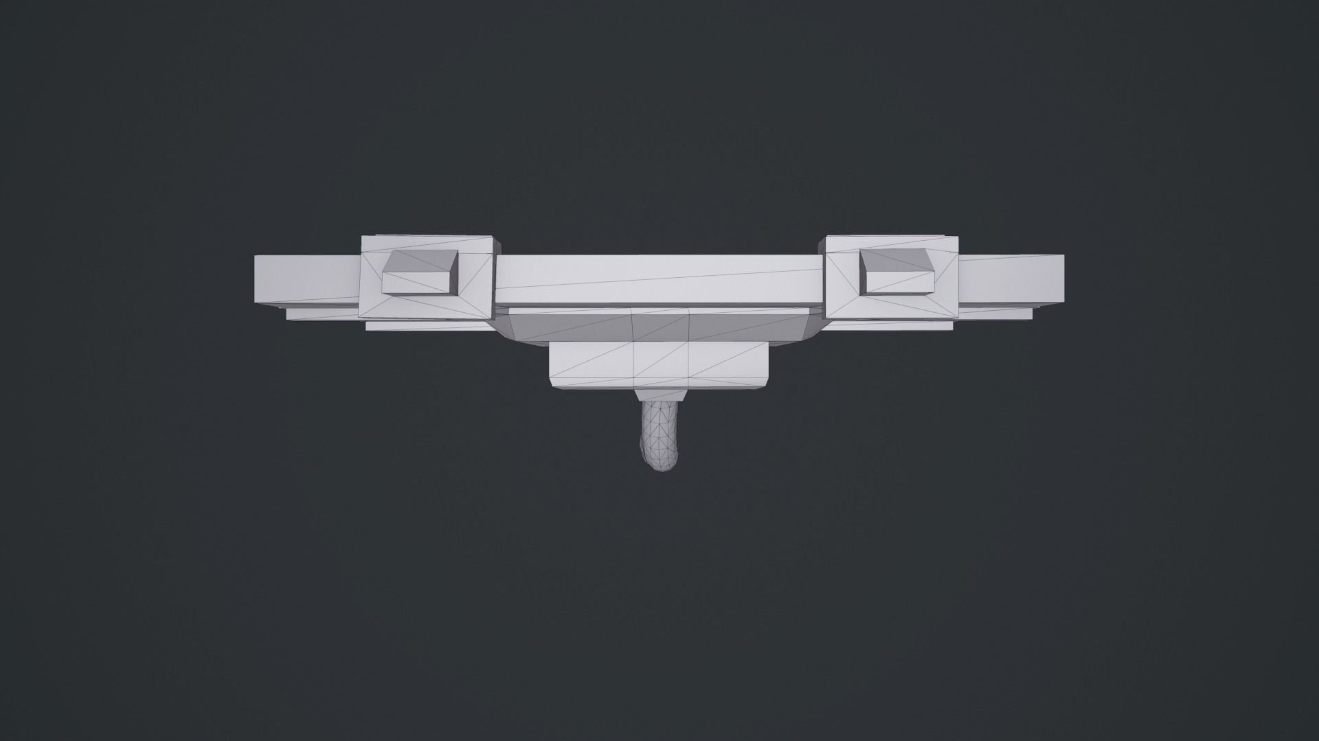 Sci-Fi Screen Low-poly 3D model_2