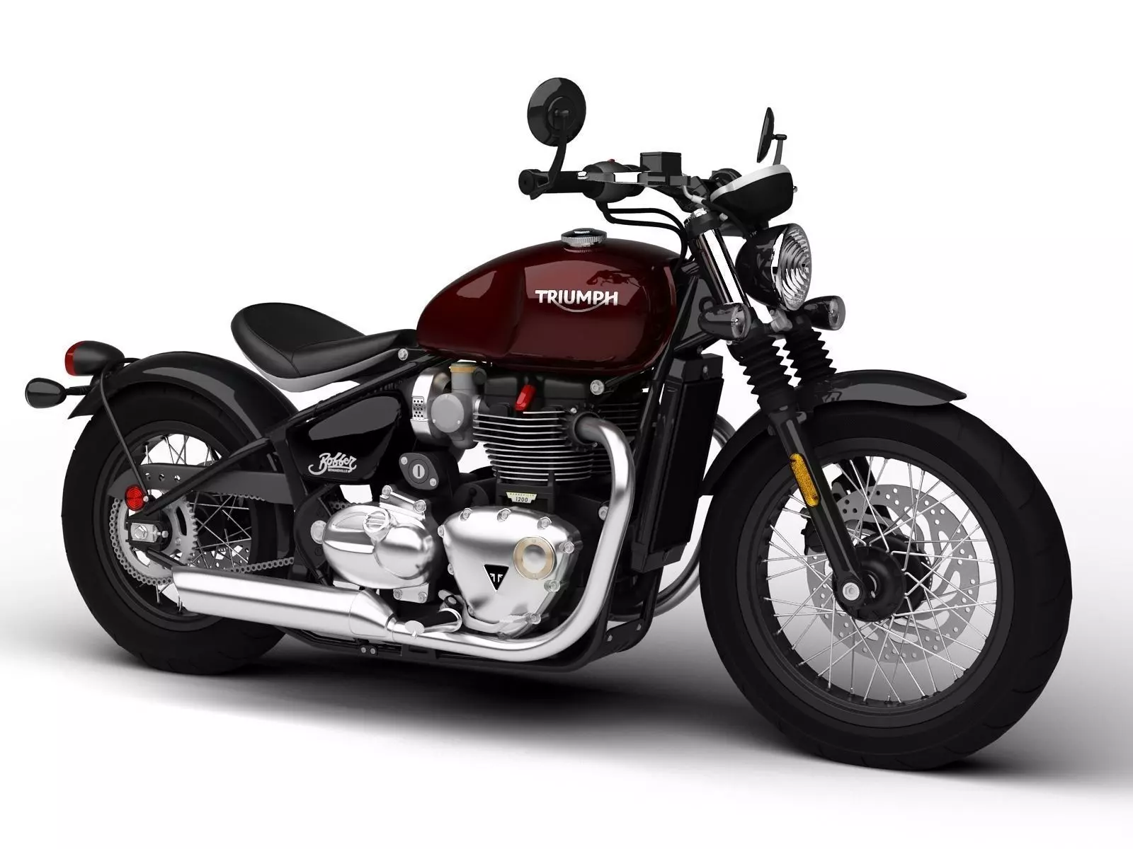 Triumph Bonneville Bobber 2017 3D model