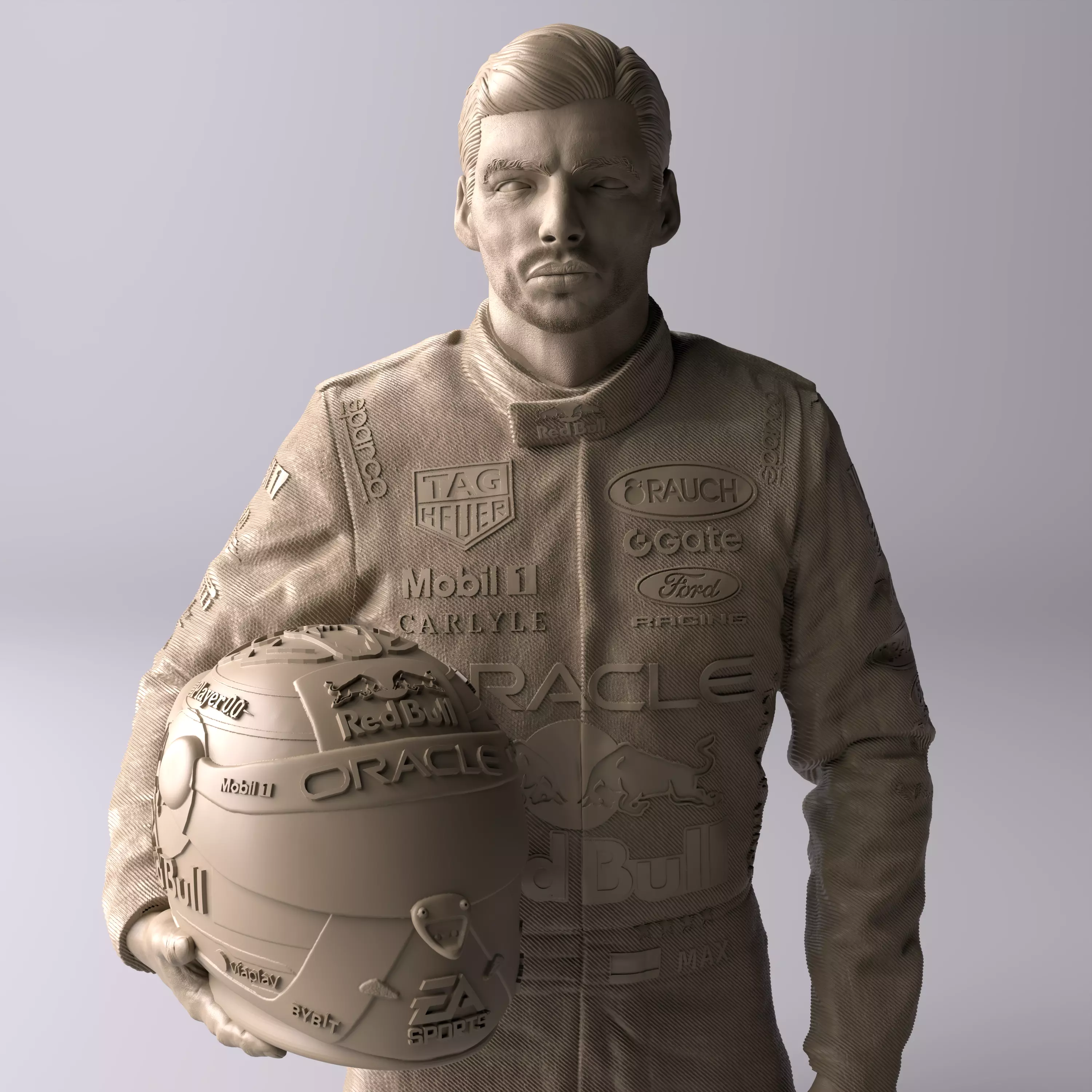 Max Verstappen Premium Statue Collectible Figure 3D print model