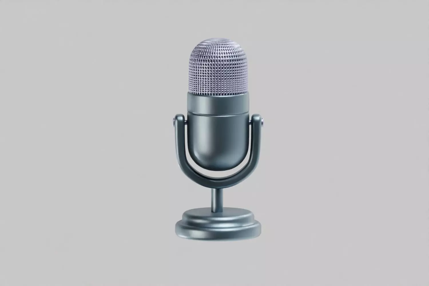 Microphone Low-poly 3D model